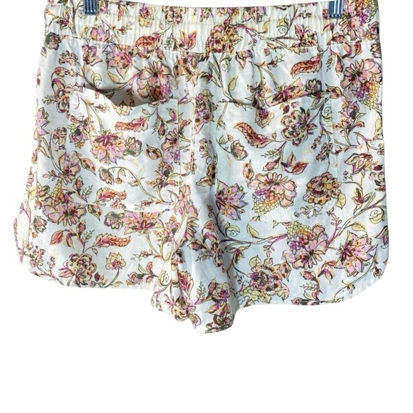 Floral Linen Shorts Small - Picture 3 of 4